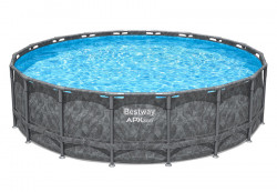 Каркасный бассейн 549 х 132 см APX 365 Frame Pool Bestway 561KC, песочный фильтрующий насос, лестница, тент