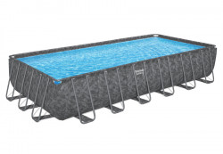 Каркасный бассейн 732 х 366 х 132 см APX 365 Frame Pool Bestway 561KG, песочный фильтрующий насос, лестница, тент