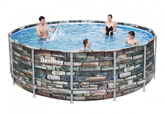   427  122  Power Steel Round Pool Bestway 56993,  , , 