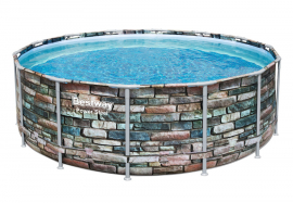   427  122  Power Steel Round Pool Bestway 56993,  , , 