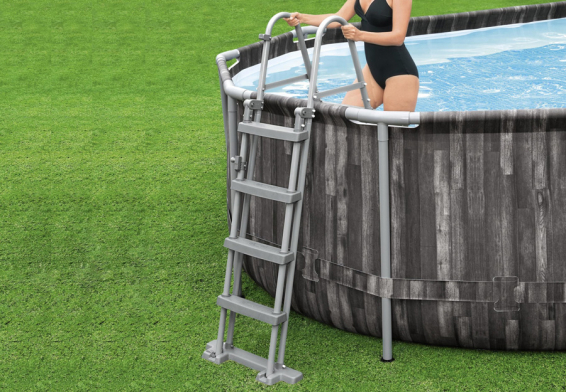   610  366  122  Power Steel Oval Frame Pool Bestway 5611R,  , , 