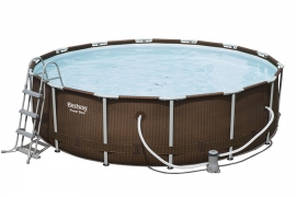   427  107  Power Steel Rattan Frame Pool Bestway 56647,  , , 