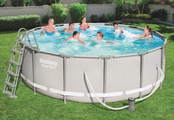   427  122  Power Steel Frame Pool Bestway 56444,  , , 