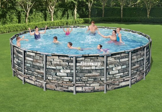   610  132  Power Steel Frame Pool Bestway 56883,  , , 