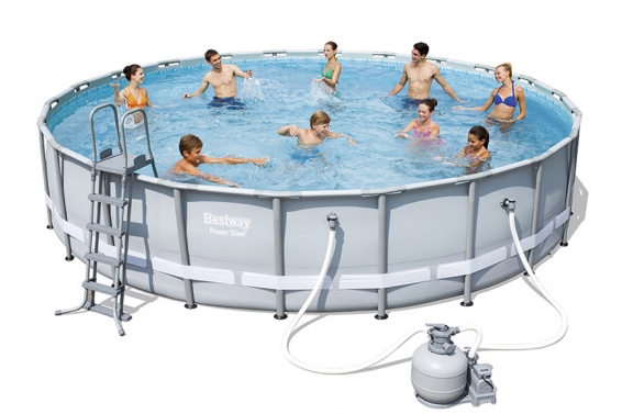   671  132  Power Steel Frame Pool Bestway 56634,   , , 