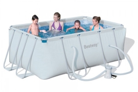   287  201  100  Power Steel Rectangular Frame Pool Bestway 56409,  