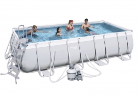   488  274  122  Power Steel Rectangular Frame Pool Bestway 56390,   , , 