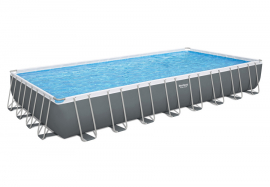   956  488  132  Power Steel Rectangular Frame Pool Bestway 56623,   , , 