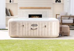 Надувной бассейн джакузи PureSpa Bubble Massage Chevron Deluxe Intex 28472